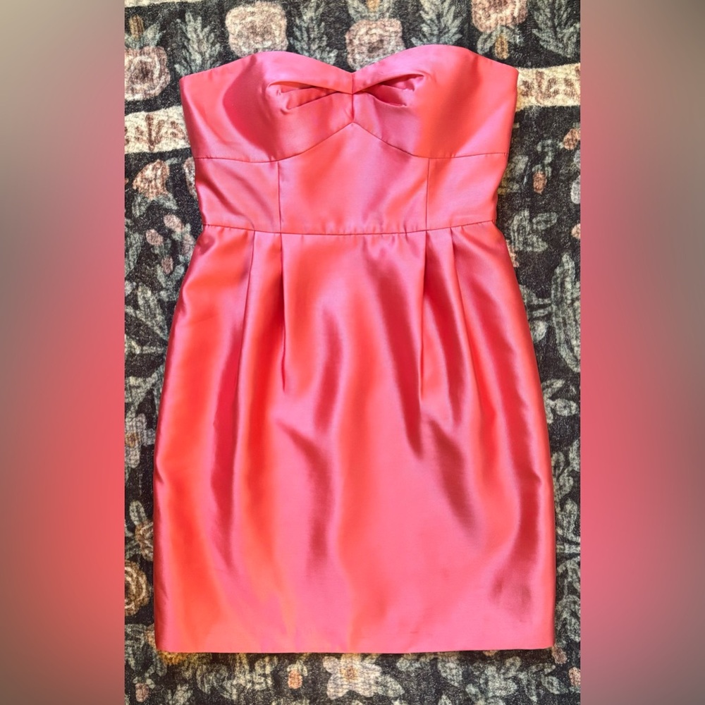 Eliza J Barbiecore Strapless Dress